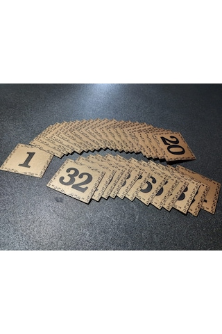 Kapı Numarası 5.5x6.5 Cm Kendinden Yapışkanlı No:1 Den 32’E