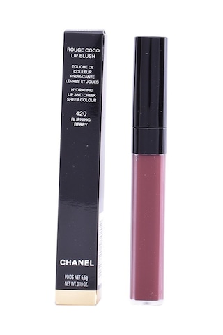 Chanel Rouge Coco Lip Blush Hydrating Lip And Cheek Sheer Colour Likit Ruj 420 Burning Berry