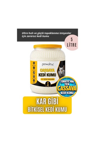 Cassava Kedi Kumu 5 Litre Hızlı Ve Güçlü Topaklanma