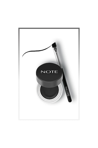 Note Cosmetique Gel Liner Mat Bitişli Waterproof Suya Dayanıklı Kalıcı Jel Eyeliner - Siyah