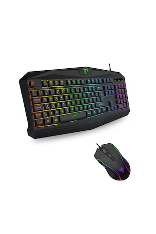 T-dagger Bundle - Tanker T-tgk106 104 Tuş Membran Türkçe Oyuncu Klavyesii Ve Lynx T-tgm110 Kablolu Gaming Mouse Optik
