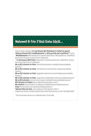 B-trio 30 Dilaltı Tablet Ve Magneline Magnezyum Malat 60 Tablet