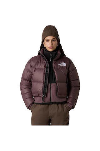 The North Face W Nuptse Short Jacket Kadın Outdoor Montu 700 Dolgu Kaz Tüyü Nf0a5ggebq71 Gri Gri