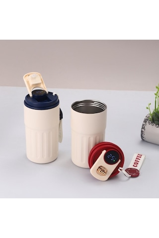 Pazly 316 Paslanmaz Çelik Araba Kahve Fincanı Termos Siyah Siyah