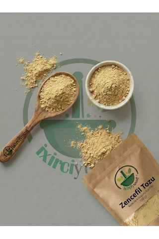 İxirciyusuf Zencefil Tozu Toz Zencefil Ginger Powder Ground Ginger Zingiber Officinale Doğal Öğütülmüş 100 G
