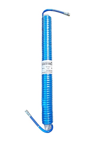 Blutec 7,5 Metre Spiral Hava Hortumu 5x8mm 1/4'' - Kompresör Spiral Hava Hortumu