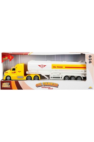 Sesli Ve Işıklı Sürmeli Oyuncak Yakıt Tankeri Maxx Wheels 1:50 Araba