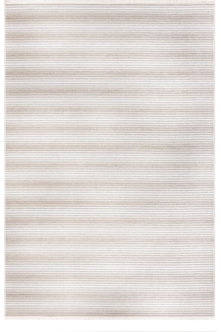 Koza Halı Stripe Krem Kilim Kaymaz Taban Salon Oturma Odası Antre Halısı 33 Krem