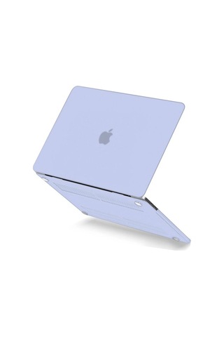 Apple Macbook Uyumlu Pro 13 2020 Apple Macbook Uyumlu Buzlu Kapak - Lila Evimdeyokyok