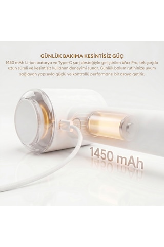Pizen Wax Pro 6 Bıçaklı Şarjlı Tüy Ve Tiftik Temizleme Makinesi Dahili Tüy Toplama Rulosu 2 Si 1 Arada