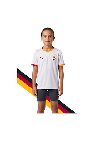 Gs Frm 046 785005 Galatasaray Orjinal Lisanslı Puma 2026/2027 Alternatif Beyaz Çocuk Forma Lazer Baskılı Hediye Kutu