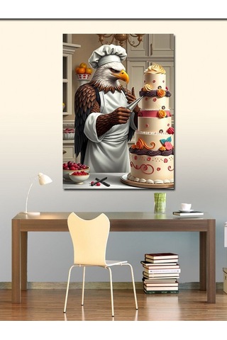 Kanvas Tablo Kartal Pastacı Ustalığı 70cmx100cm