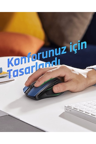 Ugreen MU006 4.000 DPI Ergonomik Sessiz Kablosuz Optik Mouse