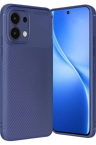 Newface Oppo A6 Pro 4g Auto Focus Karbon Kapak - Lacivert