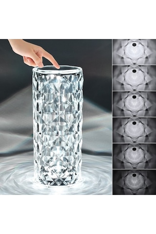 Dancemonkey 16 Renkli Kristal Gül Işık Masa Gece Lambası 07 2