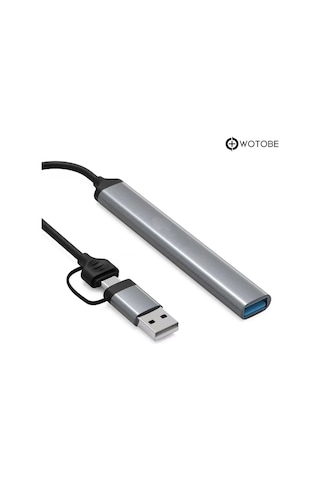 5'i 1 Arada Usb-c Usb-a Usb 2.0/3.0 Sd Tf Dönüştürücü Hub