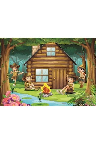 Art Puzzle 2X100 Parça İzci Kampı 4519