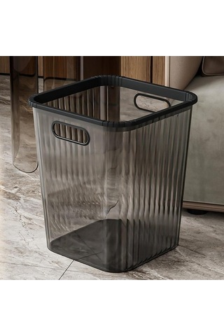 Pazly Suntek Siyah Oturma Odası Minimalist L Kovası Kağıt Çöp Atık Eq Siyah