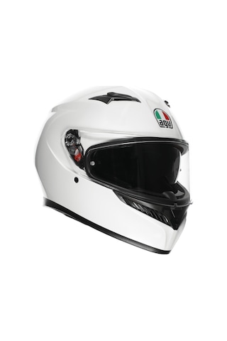 Agv K3 Mplk Configuration Mono White Kapalı Kask Beyaz