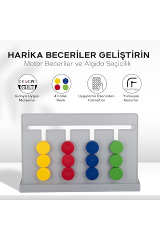 Thinkmaster Rubik Abaküs Montessori Renk Eşleştirme Oyunu Dijital Oyun Kartları İle Destekli