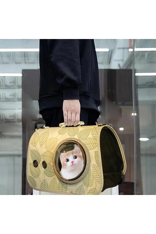 Hangfox Kedi Köpek Sıcaklık Dengeleyici Sırt Çantası - Seyahat, Dağcılık Ve Dış Mekan Aktivitesi İçin Transparan Pencereli, Konforlu Fermuarlı Taşıma Çantası