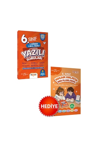 Hocam Anlatır 6. Sınıf Konu Anlatımlı Yazılı Provaları Tamamı Video Destekli-hediye Planlama Kitapçığı-169889