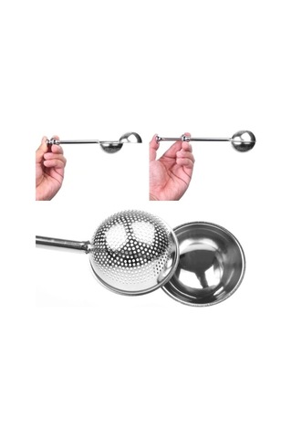 Paslanmaz Çelik Pratik Çay Süzgeci Renkli