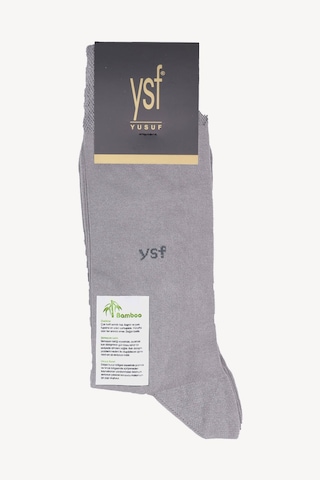Ysf Erkek Gri Erkek Dikişsiz Bambu Çorap