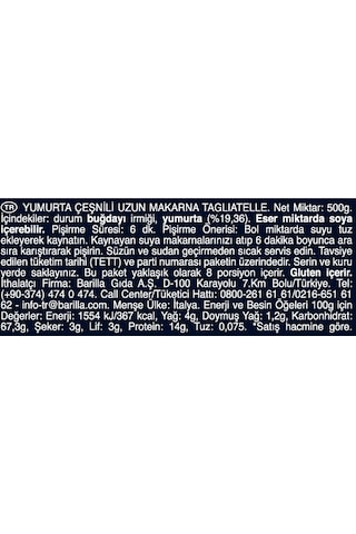 Barilla Tagliatelle Makarna 450 G