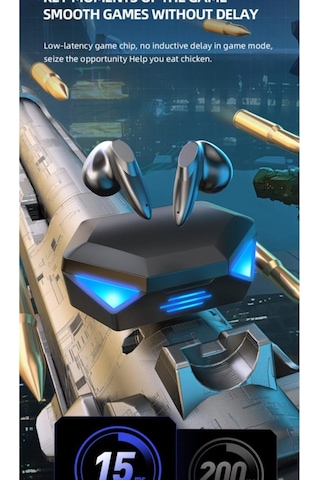 Blueinter G20 TWS Bluetooth 5.2 RGB Kulak İçi Oyuncu Kulaklığı