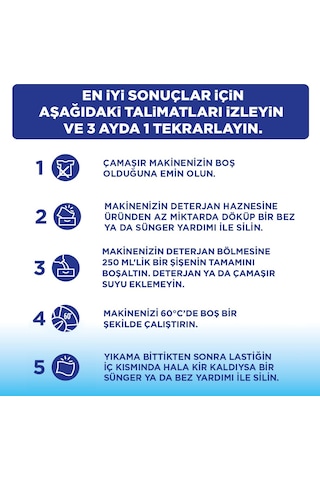 Marc Çamaşır Makinesi Temizleyici 4 Adet x 250 Ml.