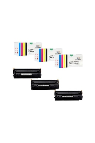 Proprint 3 Adet Crg-712 Canon I-Sensys Lbp3010 Uyumlu Toner