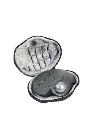 Fastbuy Logitech Mx Ergo İçin Sert Kılıf: Su Geçirmez, Darbeye Dayanıklı Taşınabilir Korumalı Çantası, Siyah Siyah