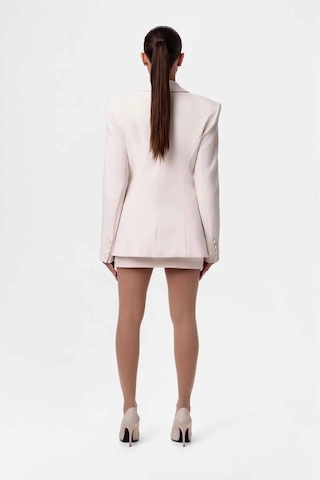 Aymer American Rag Cie Şık Fitted Blazer 94% Polyester - 6% Spandex, Ithal, Beden Seçenekleriyle 2023 Moda Mont Beyaz Xs