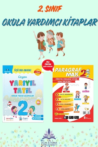 Üçgen 2.sınıf Yarıyıl Tatil Kitabı 1.dönem Konularını Kapsar - Paragraf Max Hediyeli
