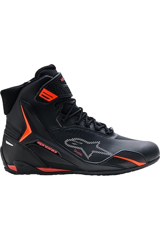 Alpinestars Faster-4 Drystar Su Geçirmez Motosiklet Ayakkabı Kırmızı - Siyah