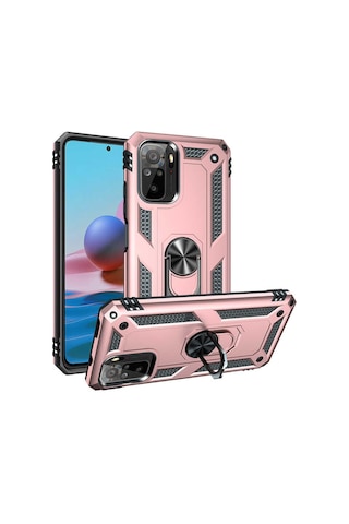 Rba Aksesuar Redmi Note 10s Kılıf Rba Vega Kapak - Kırmızı Kırmızı