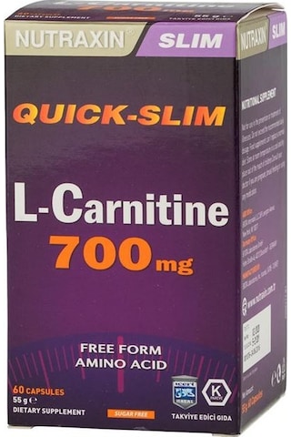 Nutraxin Quick-Slim L-Carnitine 700Mg 60 Kapsül