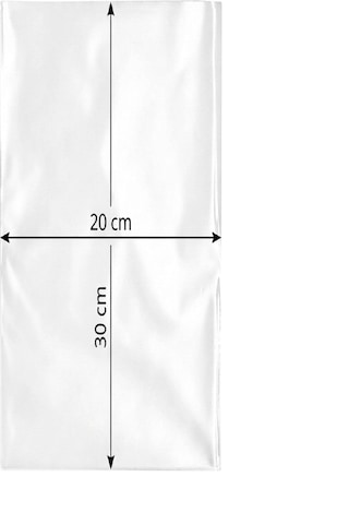 Arma Naksan Şeffaf Bakkaliye Şarküteri Bakliyat Şeker Torbası Poşeti 1'lik 1 KG 20 x 30 CM 265 Adet