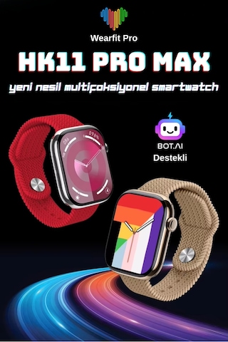 Wearfitpro Hk11 Pro Max 49mm Amoled Ekran Yeni Nesil Chat Bot Destekli Yeni Özelliklere Sahip Akıllı Saat