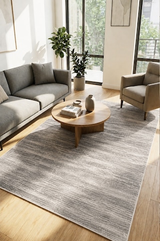 Gavesgrey Makinede Yıkanabilir Kaymaz Taban Leke Tutmaz Dijital Salon Halısı Mutfak Halısı Ve Yolluk Gri