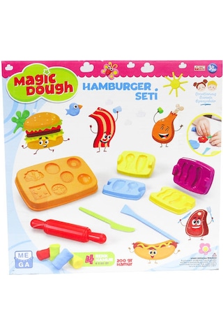 Magic Dough Hamburger Hamur Seti Çok Renkli