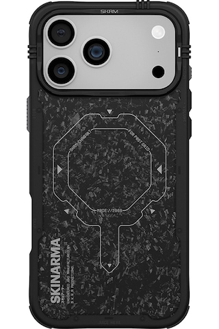 Apple Uyumlu iPhone 17 Pro Max  Kılıf M-safe Özellikli Airbag Tasarımlı Skinarma Vektor Kapak Siyah-gri Siyah - Gri