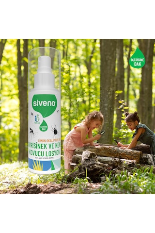 Siveno Sivrisinek ve Kene Kovucu Sprey Losyon Bitkisel Tüm Vücut İçin Aile Boy 100 ml