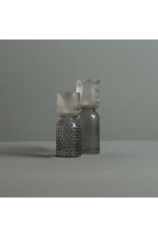 Linens Arvin 10x10x26 Cm Vazo Gri Gri