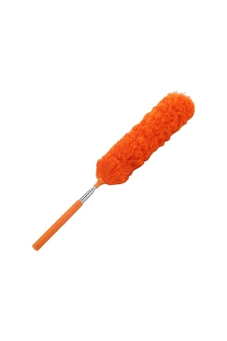 Teleskopik Saplı Mikrofiber Toz Püskülü Turuncu