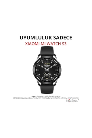 Novstrap Xiaomi Watch S3 İle Uyumlu Ekran Koruyucu 9h Sert Temperli Cam Kolay Uygulama Aparatlı