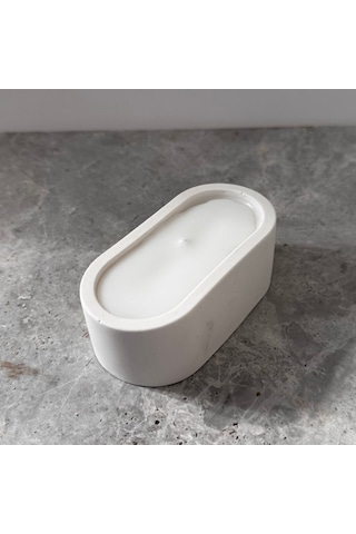 El Yapımı Beton Mum Modern Ev Dekoru
