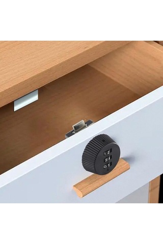 Trendooze Homyl Dolap Kod Kilidi Siyah 41x41mm, Güvenli Posta Kutusu