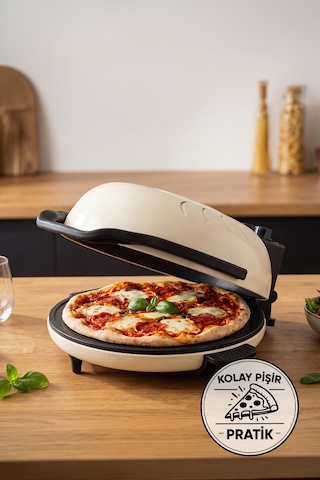 Lorenzo Pietra 12in1 Pizza Makinesi Lahmacun Tandır Ekmeği Bazlama Ve Fırın Yemekleri + Tepsi